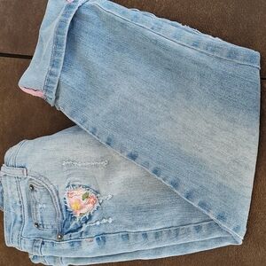 Vintage Zana Di Distress embroidery jeans